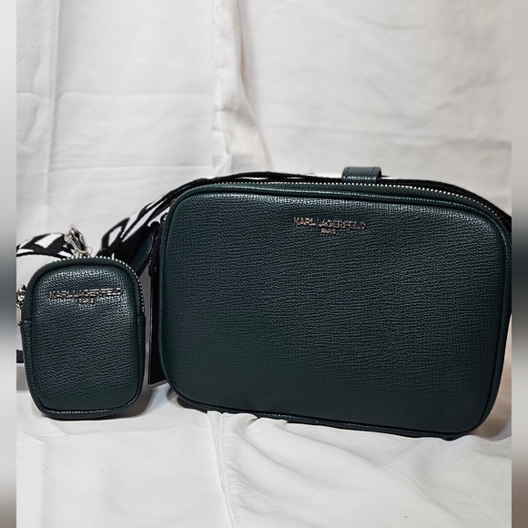 NWT Karl Lagerfeld crossbody bag Hunter - Picture 1 of 10